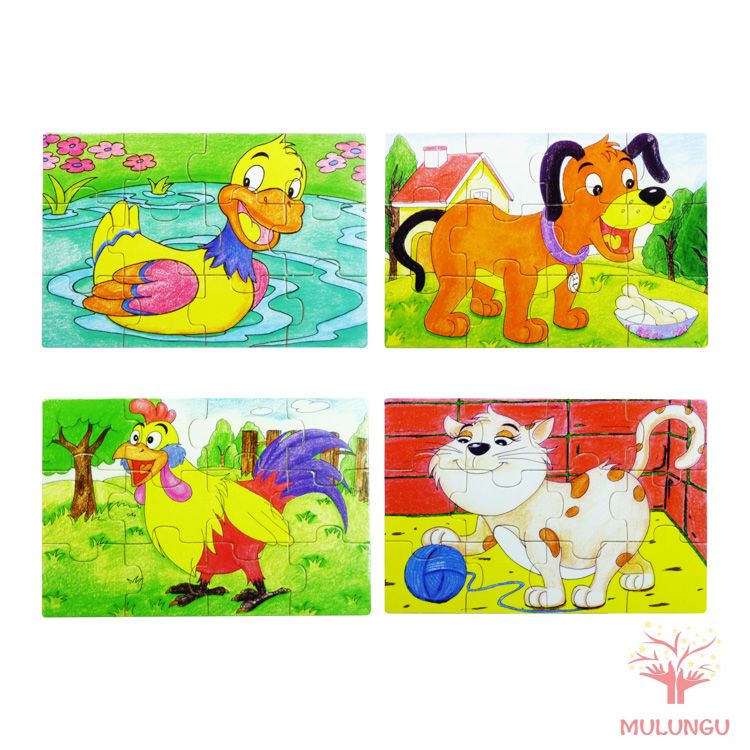 4 kirakó 1-ben / puzzle, kacsás 4 kirakó 1-ben / puzzle, kacsás