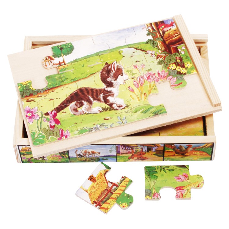 4 kirakó 1-ben / puzzle, cicás 4 kirakó 1-ben / puzzle, cicás