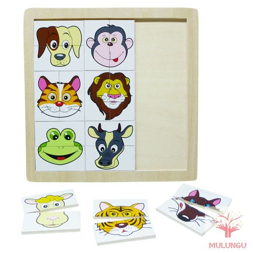 Felező kirakó / puzzle - állatfejek I. Felező kirakó / puzzle - állatfejek I.