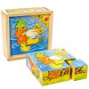 Kockakirakó ( mesekocka ) 9 db-os, kacsás Kockakirakó ( mesekocka ) 9 db-os, kacsás